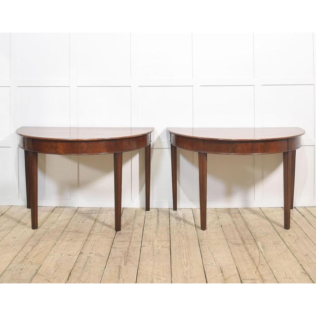Mahogany Hall Tables, Set of 2 For Sale - Image 9 of 9