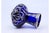 Blue Glass Jar with Islamic Style Silver Cut For Sale - Image 6 of 8