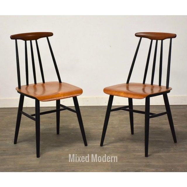 Teak Dining Chairs - a Pair For Sale - Image 9 of 9