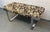 Mid 20th Century Milo Baughman Style Floral Upholstered Chrome Bench For Sale - Image 4 of 9