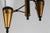 1950s Vintage Three-Light Suspended Lamp in Metal and Glass, Italy, 1950s For Sale - Image 5 of 6