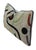 Mid-Century Modern Clarence House Velours Klee Beige Modern Geometric Feather/Down Pillow For Sale - Image 3 of 6