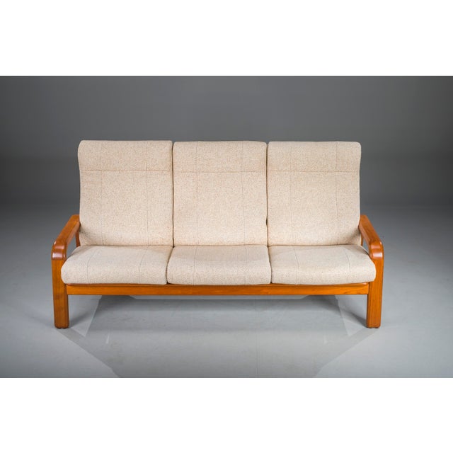 Mid-Century Modern Danish Three-Seater Teak Sofa, 1960s For Sale - Image 12 of 13