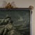 This refined oil painting on canvas depicts a classic "gallant scene," a pictorial style highly prized in antiques for its...
