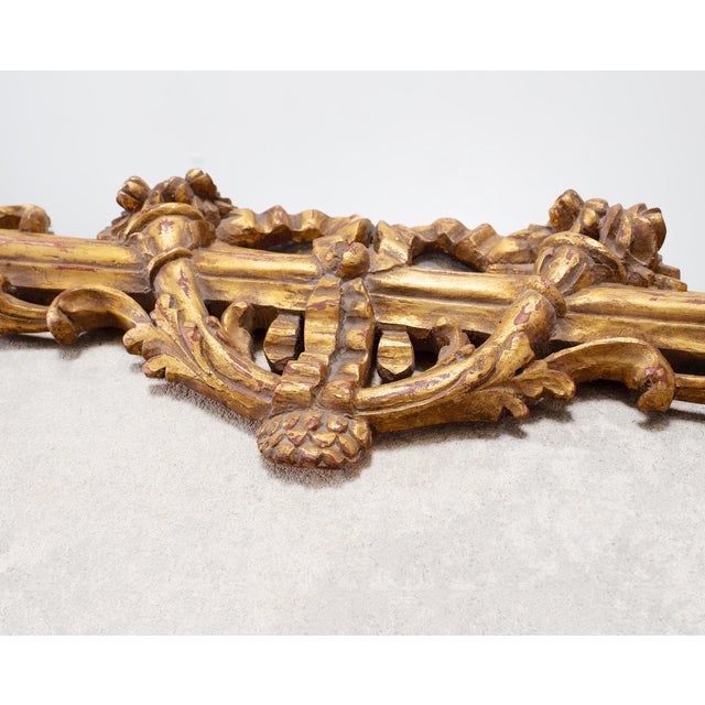 Pair of 19th C. French Louis XVI Style Giltwood Mirrors 4.6 Ft For Sale - Image 10 of 18