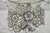 Mid 20th Century Vintage Art Nouveau Floral Sterling Silver Overlay Crystal Glass Water Pitcher For Sale - Image 5 of 11