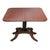 An antique Federal Sheraton card table, crafted from flame mahogany in the 19th century. This elegant piece features a...