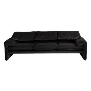 Maralunga 3-Seater Sofa by Vico Magistretti for Cassina, 1970s For Sale