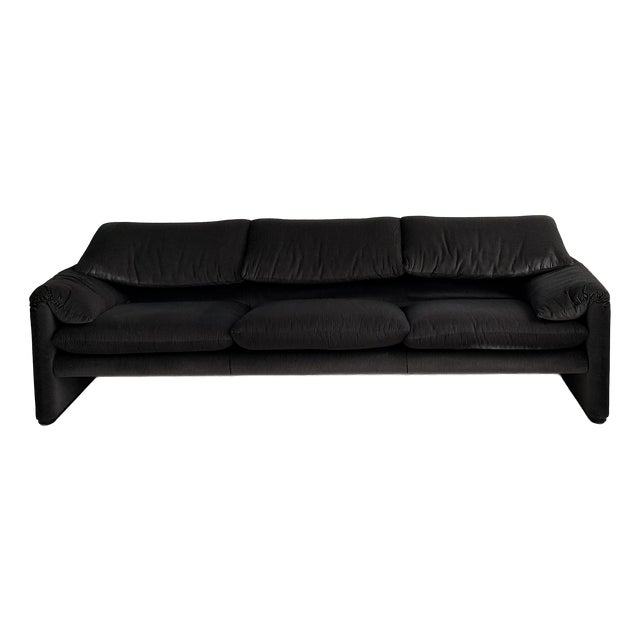 Maralunga 3-Seater Sofa by Vico Magistretti for Cassina, 1970s For Sale