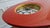 Custom Red & Gold Epoxy Resin Clock Table With Sculptural Pedestal Base For Sale In Atlanta - Image 6 of 11
