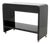 Modern Black Lacquered Waterfall Bar Cart For Sale