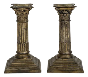 Pair of Goldsmiths & Silversmiths Company Candlesticks