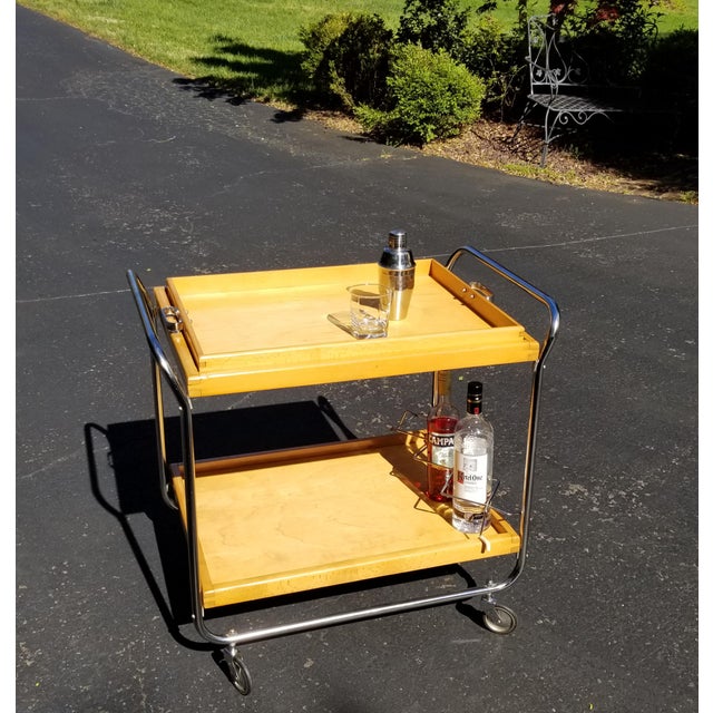 European Mid-Century Bar Cart For Sale - Image 4 of 10
