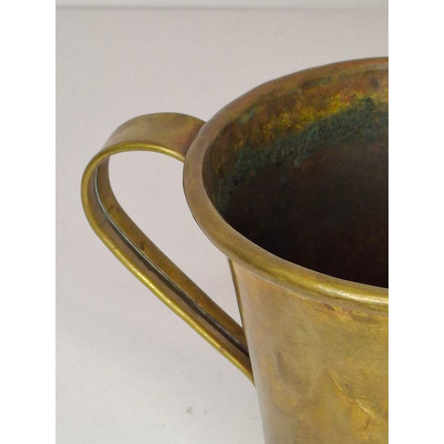 Antique Russian Brass Netilat Yadayim Hand Wash Cup, C. 1898 Maker's Mark Tula For Sale - Image 9 of 16