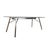 Glass and Silver Metal Dining Table from Rolf Benz For Sale - Image 5 of 11