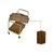 Mid-Century Modern Hostess 1960s Vintage Retro Style Bar Cart For Sale - Image 3 of 6