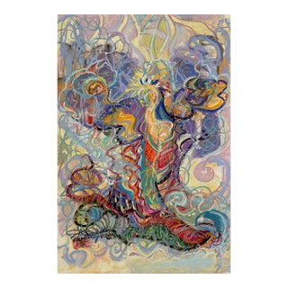 Modern Garden Pastel by Susan Glendenning For Sale