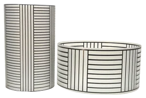 Art Deco Glass Lampshades attributed to Josef Hoffmann for Lobmeyr, Austria, 1980s, Set of 2