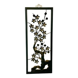 Mid-Century Chinoiserie Boho Chic Hollywood Regency Flora Tree Sculptural Wall Object For Sale
