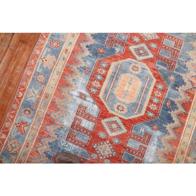 Early 20th Century Antique Caucasian Kazak Rug - 4'6" x 7'9" For Sale - Image 5 of 8