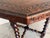 Brown Antique Hexagonal Side or Center Walnut Table With Six Carved Legs For Sale - Image 8 of 13