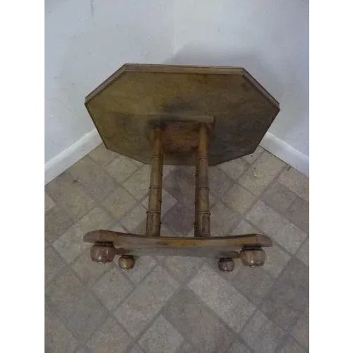 Drexel Heritage Faux Bamboo Regency End Table For Sale - Image 9 of 11