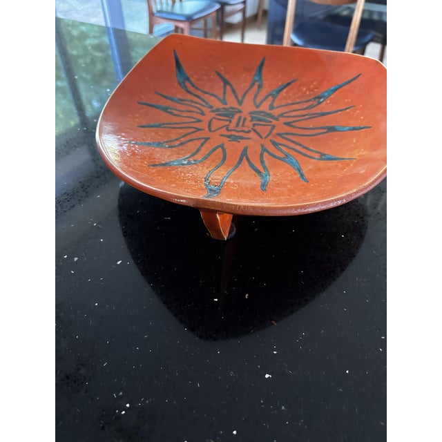 1950s Large Ceramic Trinket Tray by Odette Guillot, France, 1956 For Sale - Image 5 of 13