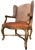 A Pair of Custom Ralph Lauren Wingback Lounge Chairs Upholstered in Leather and Paisley For Sale - Image 12 of 18