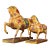 Pair of Gilt Bronze Cloisonné Enamel Horse Figures For Sale