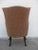 Wood Vintage Wingback Upholstered Armchair For Sale - Image 7 of 11