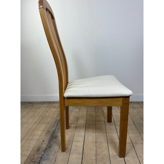 Vintage Chairs in Elm and Findahls Fabric, Denmark, 1980s, Set of 4 For Sale - Image 10 of 14