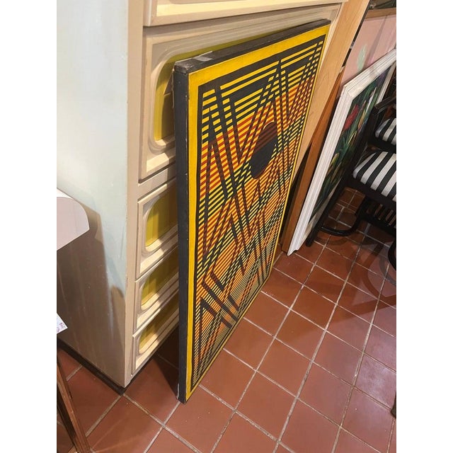 Post Modern Abstract Geometric Painting in the Style of Keith Haring For Sale - Image 9 of 18