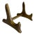 Vintage Gold Painted Wood Plate Stand / Easel For Sale