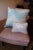 2000 - 2009 Blue & Ivory Chevron Pillow For Sale - Image 5 of 5