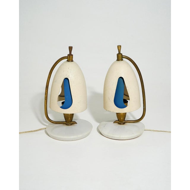 1950s Table Lamps by Angelo Lelii for Arredoluce, 1950s, Set of 2 For Sale - Image 5 of 16