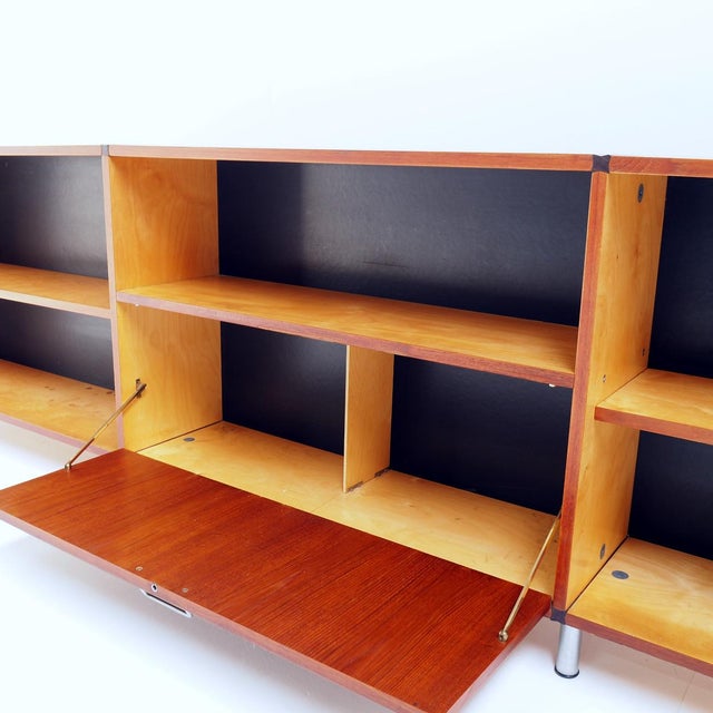 1960s Mid-Century Modern Dutch Made to Measure Sideboard in Teak, 1950s For Sale - Image 5 of 12