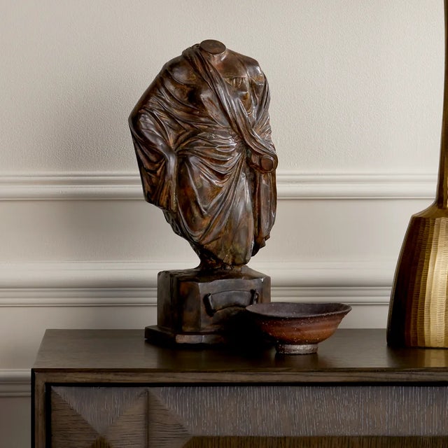 Currey & Company Greek Female Torso Bronze For Sale In Atlanta - Image 6 of 8