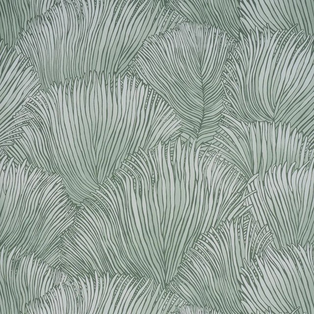 SAMPLE - Schumacher Fondale Wallpaper In Mineral For Sale