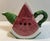 Shabby Chic Vintage 1990’s Watermelon Slice Ceramic Teapot For Sale - Image 3 of 8