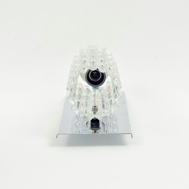 Metal Mid-Century Modern Murano Glass Wall Lights from Doria Leuchten, Germany, 1960s, Set of 2 For Sale - Image 7 of 13