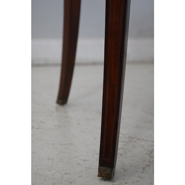 Maitland Smith Mahogany Oval Occasional Table For Sale In Philadelphia - Image 6 of 12