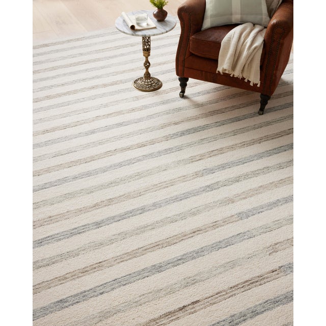 Ivory Chris Loves Julia x LoloiChris Ivory / Slate 2'-6" x 11'-6" Runner Rug For Sale - Image 8 of 8