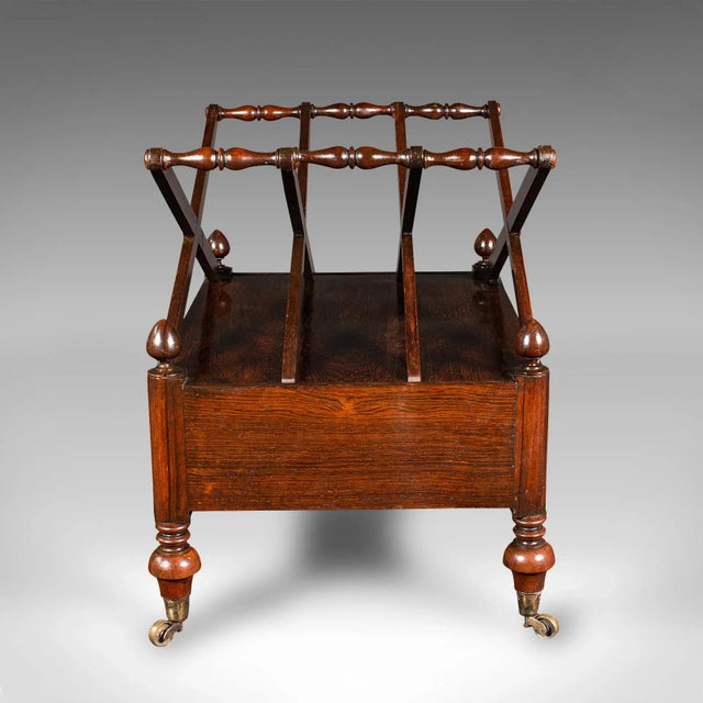 1820's English Antique Canterbury Rack For Sale - Image 4 of 9