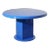 1970's Yves Klien Blue Round Pedestal Dining Table For Sale