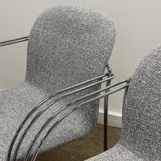 Metal Circa 1970s Danish Wire Chairs by Alfred Homann for Gispen/Labofa- Set of 4 For Sale - Image 7 of 8