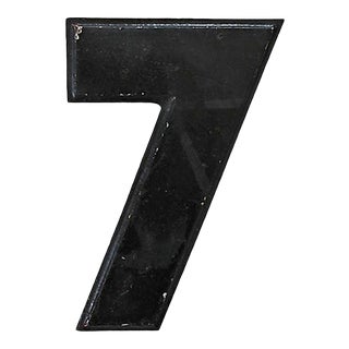 Vintage Metal Drive-In Number 7 For Sale
