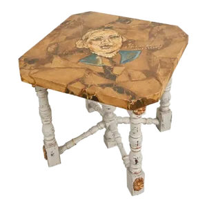 Louis XIV Style Center Table Painted by Artist Ira Yeager