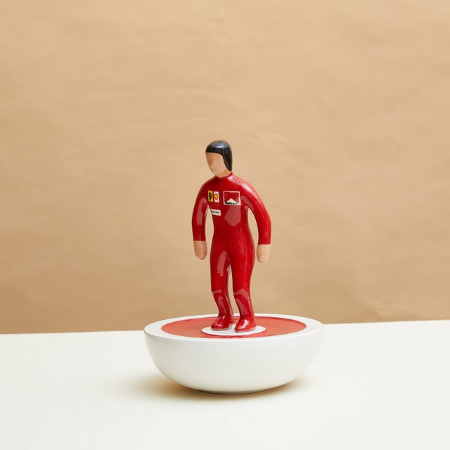 Subbuteo Ornament Sculpture in Double-Mold Ceramic from Artigianato Italiano For Sale - Image 3 of 6