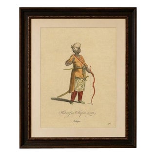 European School Artist, Habit of an Ethiopian, 1749, Engraving For Sale