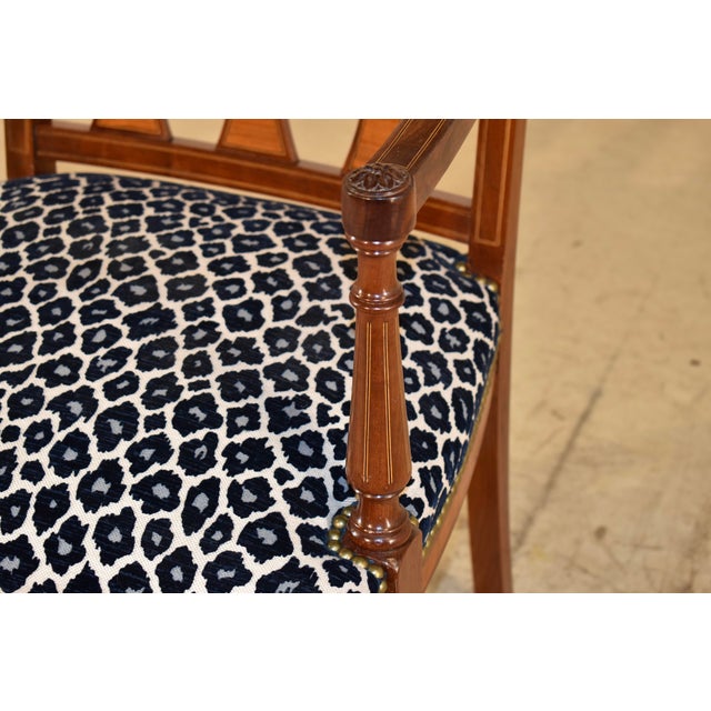 French Regency Mahogany Arm Chair, Circa 1940's For Sale In Greensboro - Image 6 of 10